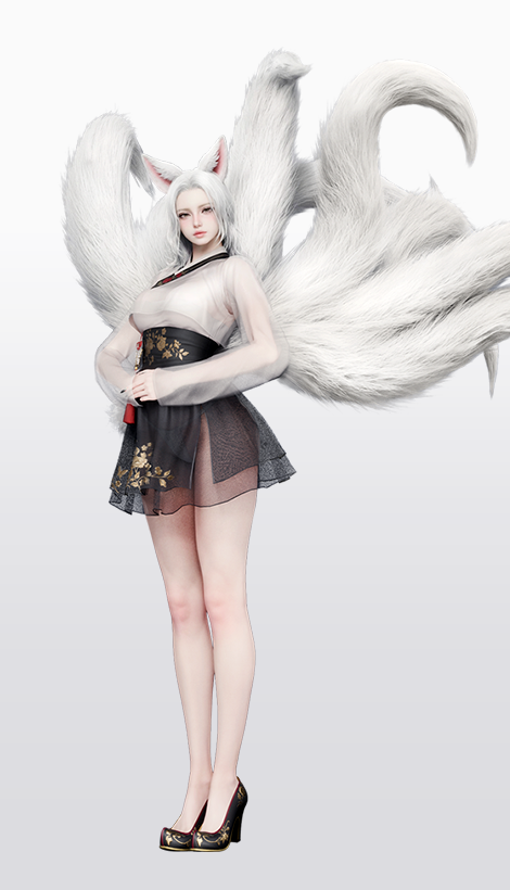 Nine Tails Cloak Detail