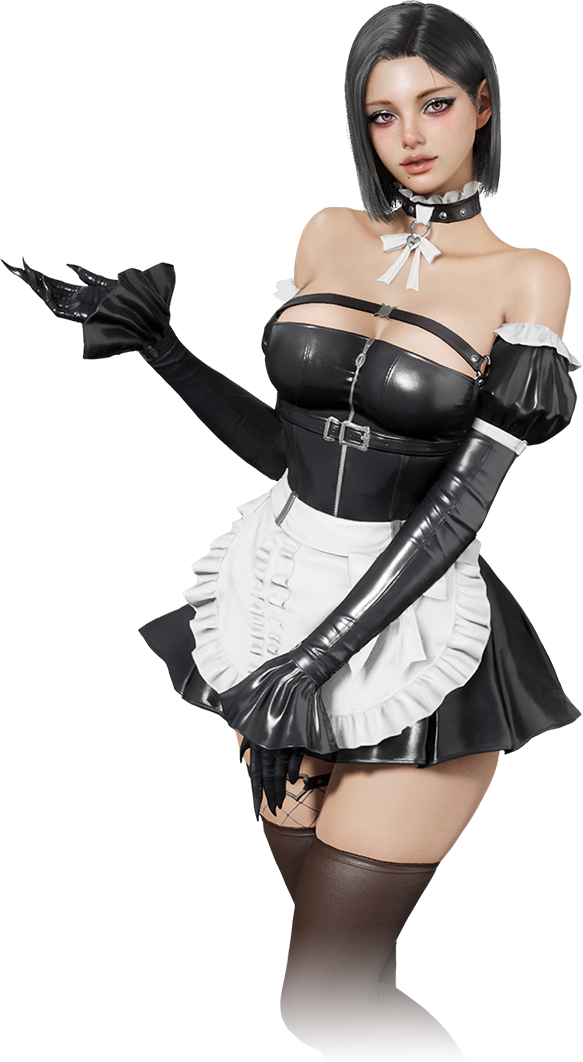No-Nonsense Maid Pose 1