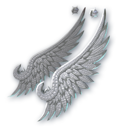 Silver Feather (Skin: Earrings) (Bound)