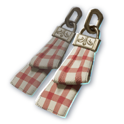 Gingham Teddy Bear (Skin: Earrings) (Bound)