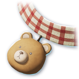 Gingham Teddy Bear (Skin: Necklace) (Bound)