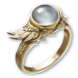 Splendent White Dragon Lord Ring