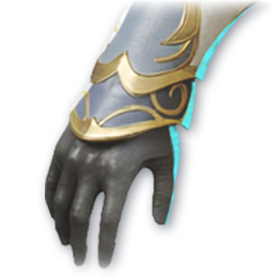 Splendent White Dragon Lord Gloves