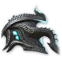 Splendent Horned Dragon Lord Pauldrons