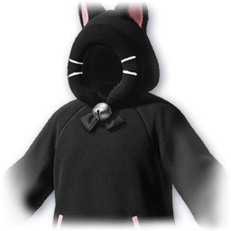 Black Kitty Hoodie (Skin: Breastplate) (Bound)